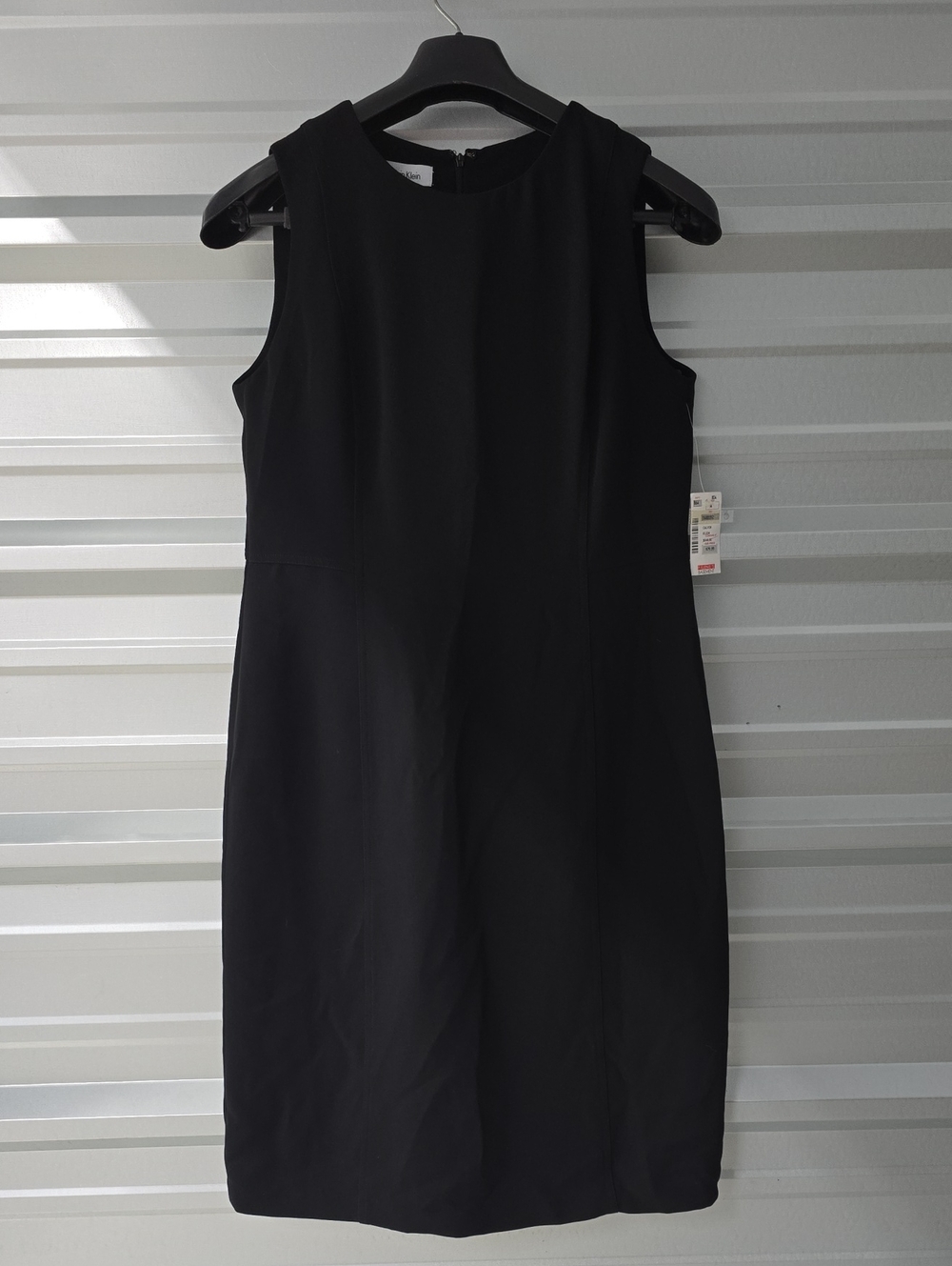 Calvin Klein Black Sleeveless Sheath Dress